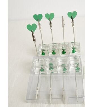 Paperchase Christmas Tree Memo Clips SET OF 2